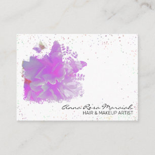 Carte De Visite *~* Art Pink Peony Peony Papillon Art AR3
