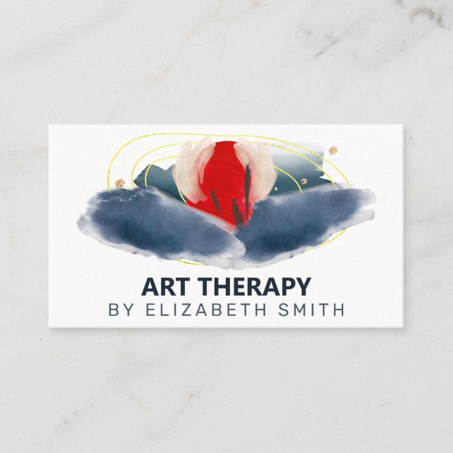 Carte De Visite Art Therapy Healing Abstrait (Devant)