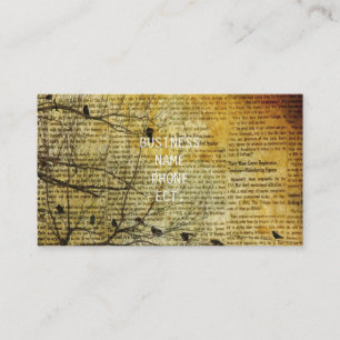 Carte De Visite Art vieux journal
