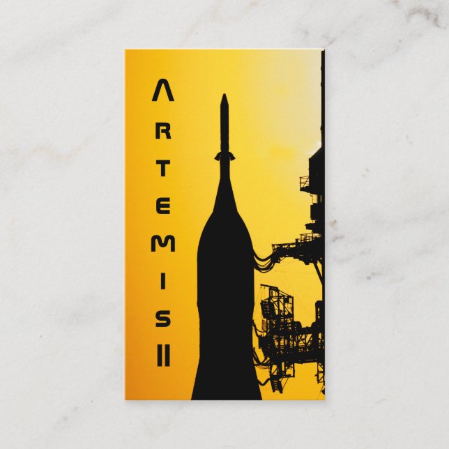 Carte De Visite Artemis II vers la rampe de lancement (Devant)