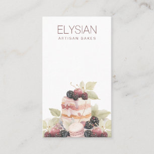 Carte De Visite Artisan Aquarelle Baker boulangerie pâtisserie Che