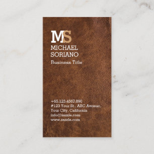 Carte De Visite Artisan en cuir de Leathercraft