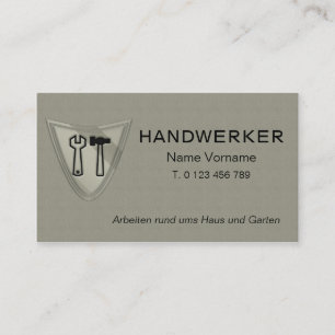 Carte De Visite artisan service