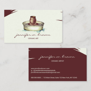 Carte De Visite Artisanat artisanal Argile en céramique sculpture