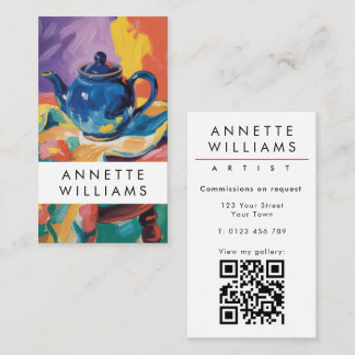 Carte De Visite Artiste ajoutez votre art