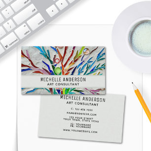 Carte De Visite Artiste-consultant coloré