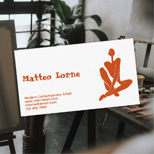 Carte De Visite Artiste Contemporain Moderne
