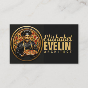 Carte De Visite Artiste culinaire : Chef pizza