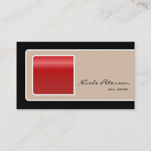 Carte De Visite Artiste de clou - clou rouge