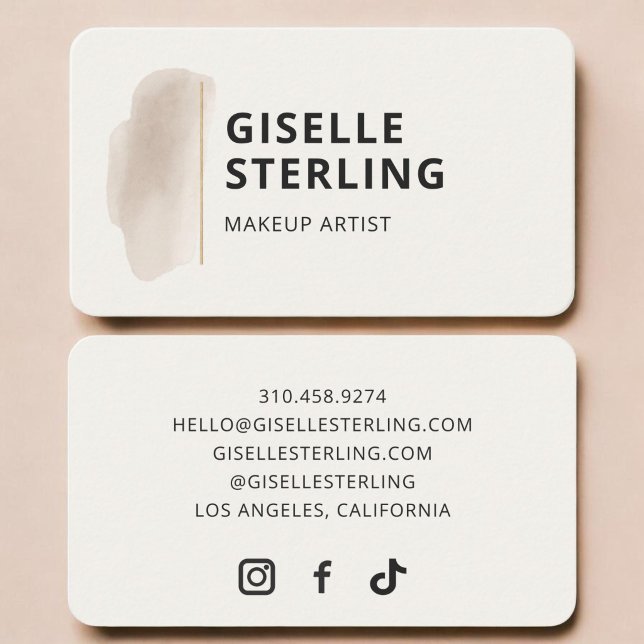 Carte De Visite Artiste de Maquillage (Créateur téléchargé)