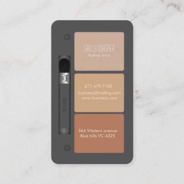 Carte De Visite Artiste de maquillage (Devant)
