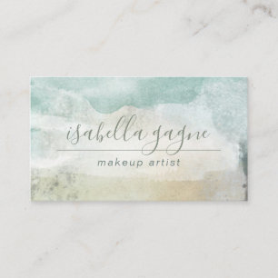 Carte De Visite Artiste de maquillage aquarelle Abstraite