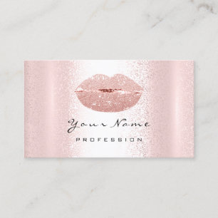 Carte De Visite Artiste de maquillage de logo Lips professionnels 