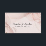 Carte De Visite Artiste de maquillage de parties scintillant rose<br><div class="desc">Fille rose vif et poussiéreux rose abstrait aquarelle moderne élégant carte de visite avec un script de calligraphie chic et un look de luxe unique. Convient aux professions féminines - salon de beauté, esthéticienne, technicienne en ongles, wedding planner, décoratrice, blogueuse sur le mode de vie, fashioniste, gérante de boutique ou...</div>