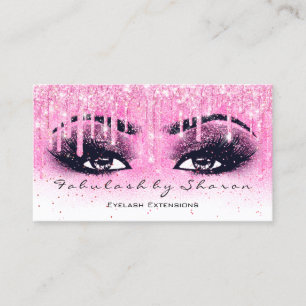 Carte De Visite Artiste de maquillage Eyebrow Lash Parties scintil
