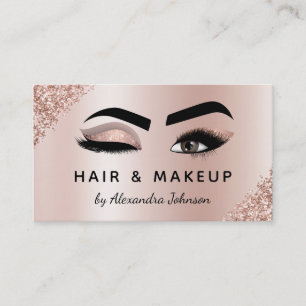 Carte De Visite Artiste de maquillage Eyelash Lashes Parties scint
