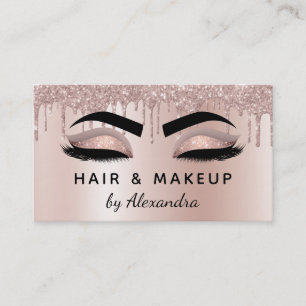 Carte De Visite Artiste de maquillage Eyelash Lashes Parties scint