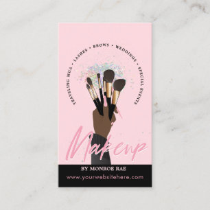 Carte De Visite Artiste de maquillage Glam MUA Salon de beauté Be