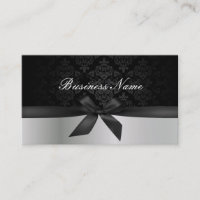 Artiste de maquillage moderne Argent et Noir Damas