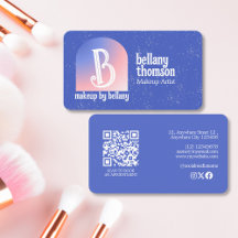 Artiste de maquillage moderne Gradient Blue Pink