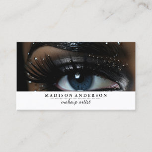 Carte De Visite Artiste de maquillage moderne Salon Rose Lips