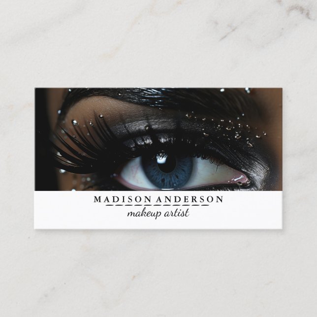 Carte De Visite Artiste de maquillage moderne Salon Rose Lips (Devant)