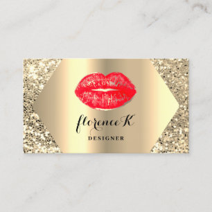 Carte De Visite Artiste de maquillage permanent Gold Professional