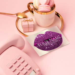 Carte De Visite Artiste de maquillage professionnel Berry Rose Par