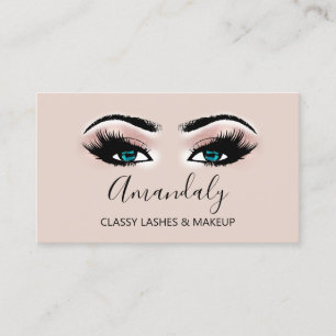 Carte De Visite Artiste de maquillage professionnel Blue Eyelash G