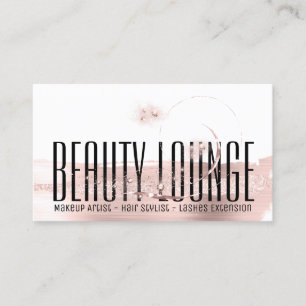 Carte De Visite Artiste de maquillage professionnel Cheveux Rose u