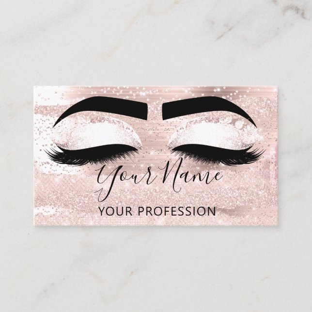 Carte De Visite Artiste de maquillage professionnel Eyelash Microb (Devant)