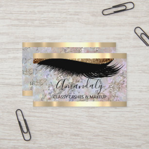Carte De Visite Artiste de maquillage professionnel Eyelash Partie