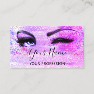 Carte De Visite Artiste de maquillage professionnel Eyelash Partie