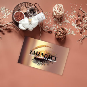 Carte De Visite Artiste de maquillage professionnel Eyelash QR COD