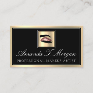 Carte De Visite Artiste de maquillage professionnel Eyelash Rose d