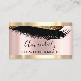 Carte De Visite Artiste de maquillage professionnel Eyelash Rose m