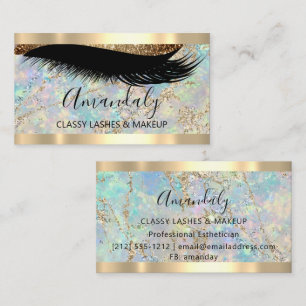 Carte De Visite Artiste de maquillage professionnel Eyelashes Holo