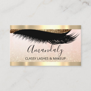 Carte De Visite Artiste de maquillage professionnel Eyelashes Part