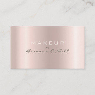 Carte De Visite Artiste de maquillage Rose de luxe Gold Ombre