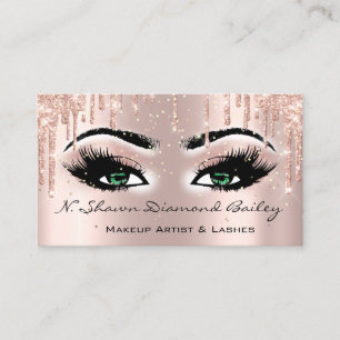 Carte De Visite Artiste de maquillage royal Lashes Confetti Drift