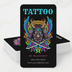 Carte De Visite Artiste de tatouage professionnel Boutique de tato