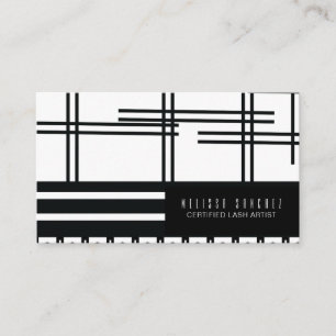 Carte De Visite Artiste d'extensions de cils Maquilleuse Abstrait
