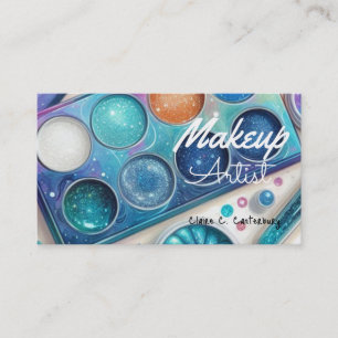 Carte De Visite Artiste en Maquillage Bold Sparkle