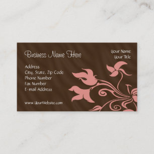 Carte De Visite Artiste en maquillage ou Salon Tourbillon Rose et 