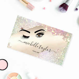 Carte De Visite Artiste maquillage Beauté Salon Lash Extension oei