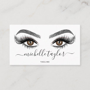 Carte De Visite Artiste maquillage Beauté Salon Lash Extension Plu
