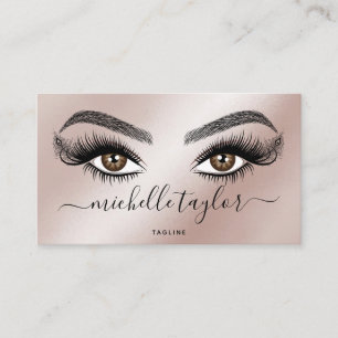 Carte De Visite Artiste maquillage Beauté Salon Lash Extension Plu