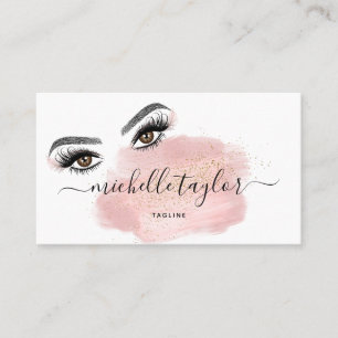 Carte De Visite Artiste maquillage Beauté Salon Lash Extension Plu