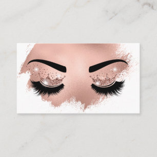 Carte De Visite Artiste maquillage Crown Lashes Beauté Salon Exten