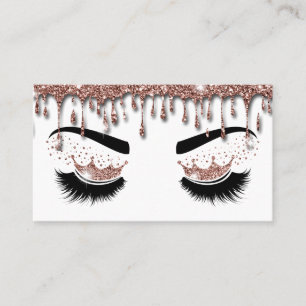 Carte De Visite Artiste maquillage Crown Lashes Beauté Salon Exten